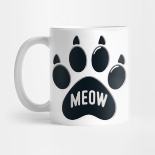 Cat Paw With Meow Mug
